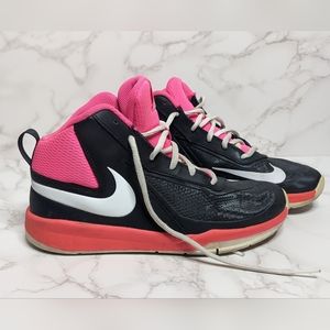Like New! girls Nike high top basketball shoes